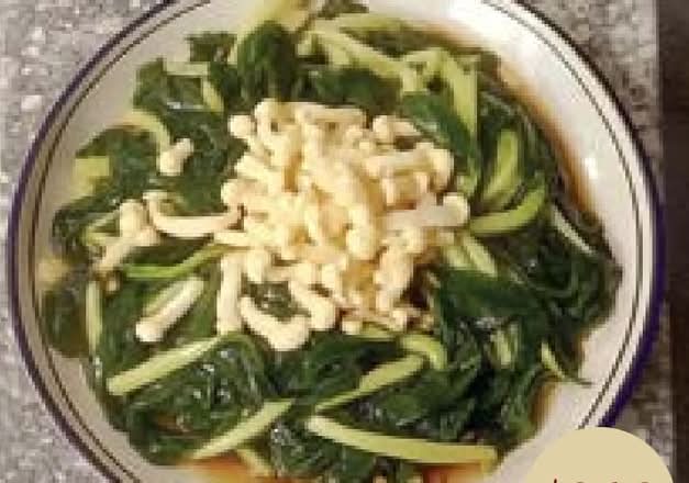 Seasonal Vegetables with Mushroom 鮮金菇扒時菜